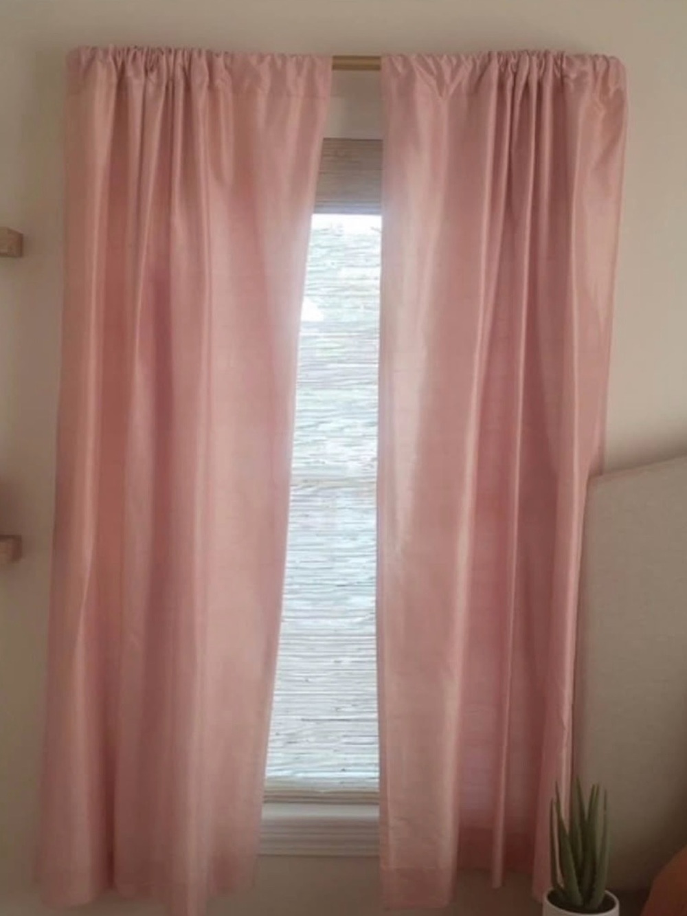 Pottery Barn Kids Taw Silk Dupioni Pink set 2 pcs